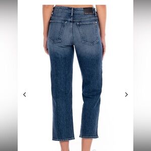 Modern American Highland Relaxed Crop Patriot Blue Denim Jeans Pants 28 Women’s